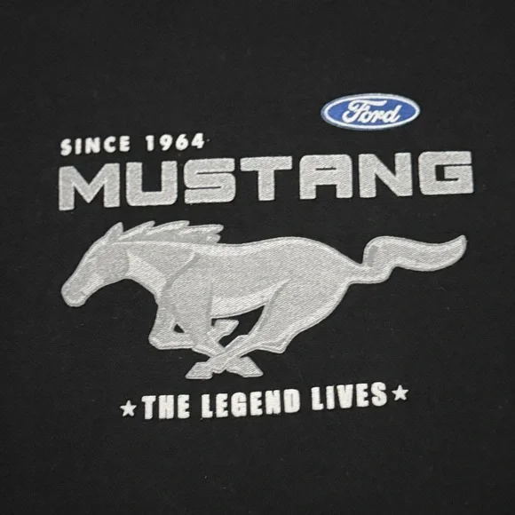 Mustang Black Zip Up Sweater Size Small - Picture 2 of 13